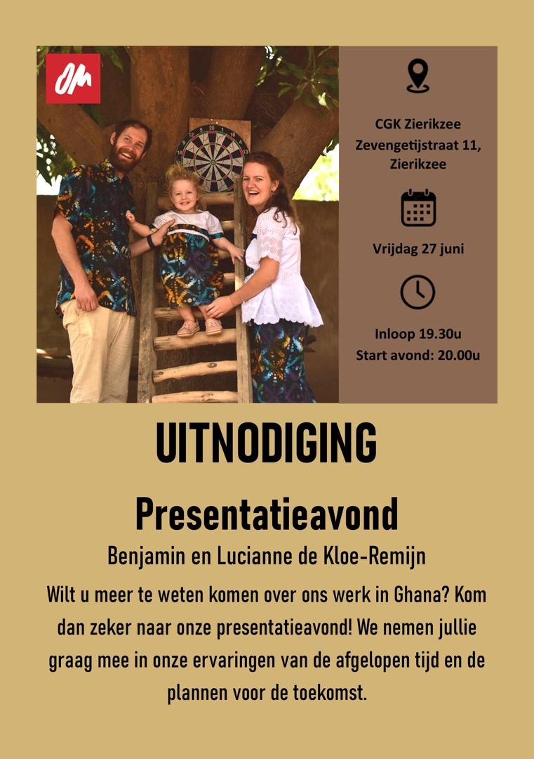 Presentatieavond over het werk in Ghana